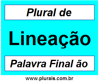 Plural de Lineação