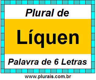 Plural de Líquen