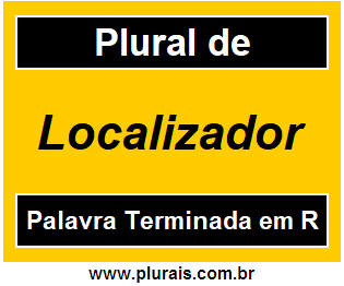 Plural de Localizador