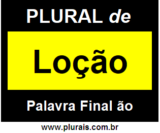 Plural de Loção