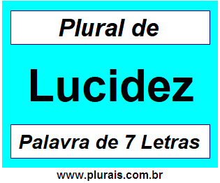 Plural de Lucidez