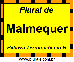 Plural de Malmequer