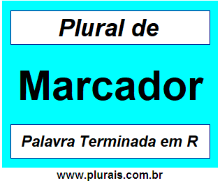 Plural de Marcador