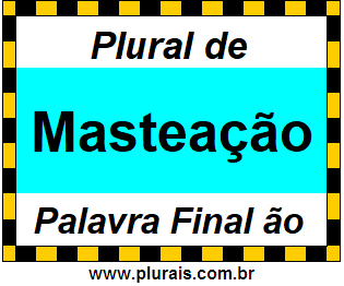 Plural de Masteação