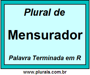 Plural de Mensurador