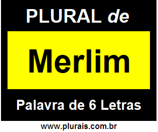 Plural de Merlim