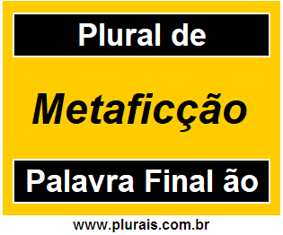 Plural de Metaficção