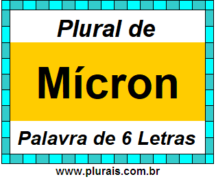 Plural de Mícron