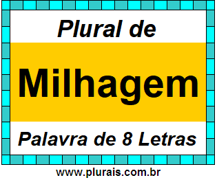 Plural de Milhagem