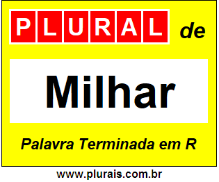 Plural de Milhar