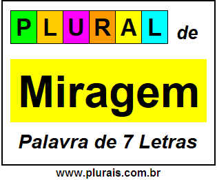 Plural de Miragem