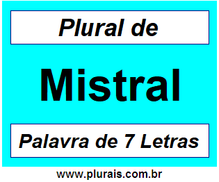 Plural de Mistral