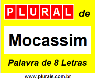 Plural de Mocassim