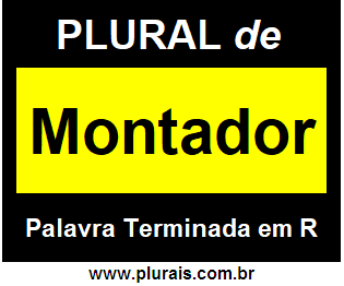 Plural de Montador