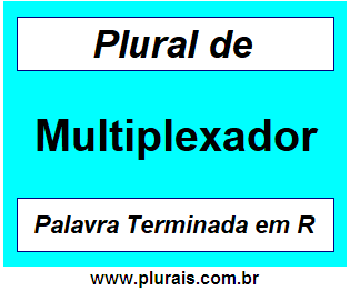 Plural de Multiplexador