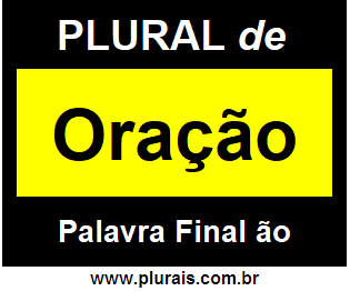 Plural de Oração