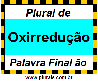 Plural de Oxirredução