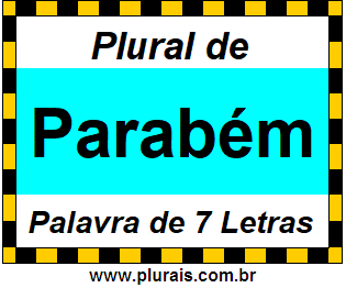 Plural de Parabém