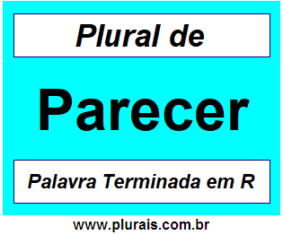 Plural de Parecer