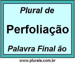 Plural de Perfoliação