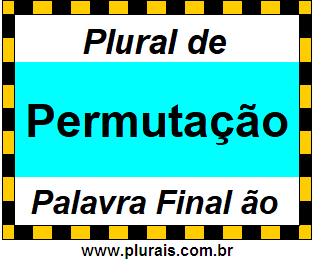 Plural de Permutação