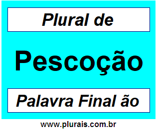 Plural de Pescoção