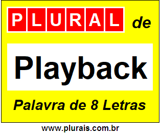 Plural de Playback