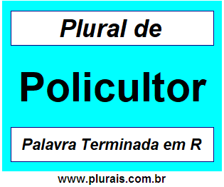 Plural de Policultor