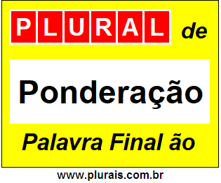 Plural de Ponderação