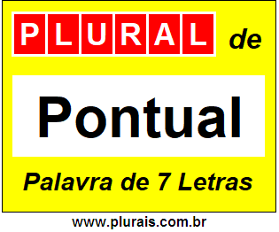 Plural de Pontual