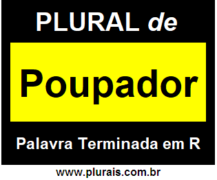 Plural de Poupador