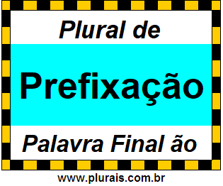 Plural de Prefixação