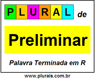 Plural de Preliminar