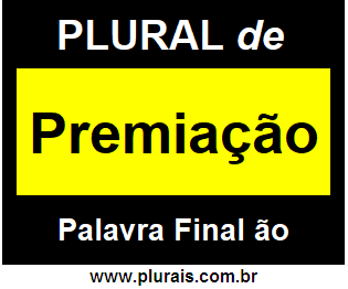 Plural de Premiação