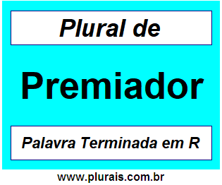 Plural de Premiador