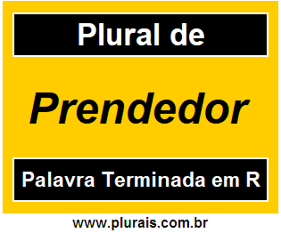 Plural de Prendedor