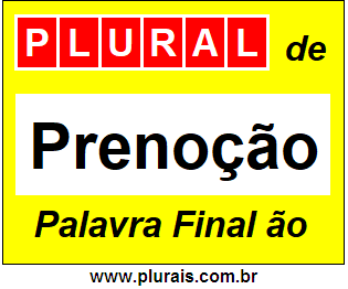 Plural de Prenoção