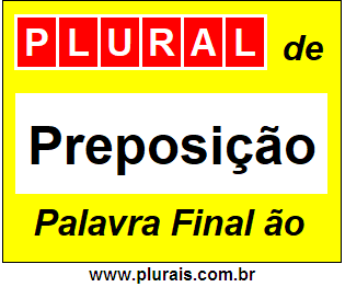 Plural de Preposição