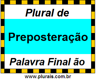 Plural de Preposteração