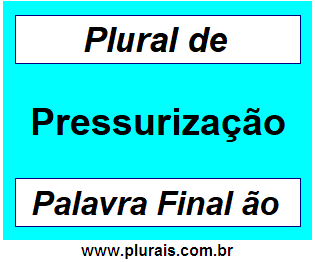 Plural de Pressurização