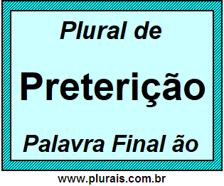 Plural de Preterição