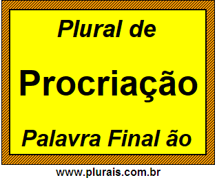 Plural de Procriação