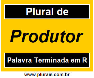 Plural de Produtor