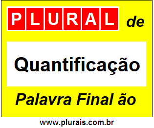 Plural de Quantificação