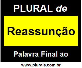 Plural de Reassunção