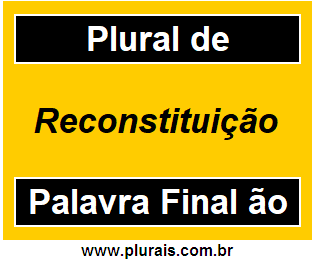 Plural de Reconstituição