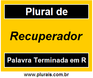 Plural de Recuperador