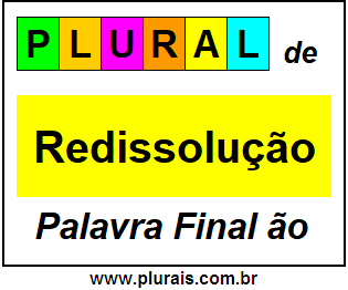 Plural de Redissolução