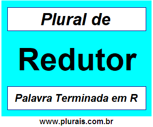 Plural de Redutor