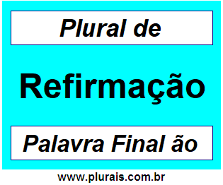 Plural de Refirmação